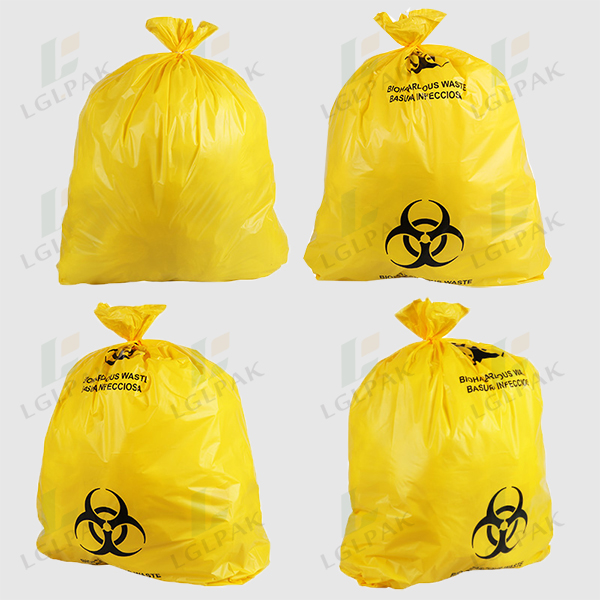 biohazard bag-žuta