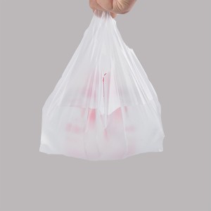 HDPE T-Shirt Supermarket Bag with Printing On Roll-waterproof