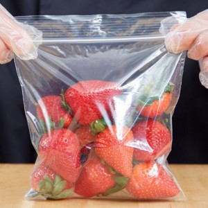 LDPE Ziploc Freezer Bag-strawberry
