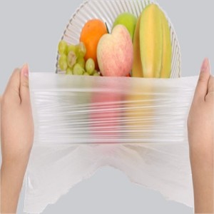 LDPE transparent flat vegetable bags para sa refrigerator-toughness