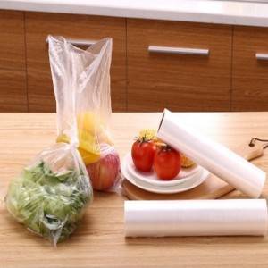 LDPE transparante platte groentezakken voor koelkastgroenten