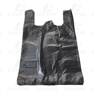 मोठ्या प्रमाणात काळ्या रीसायकल प्लास्टिक बिन पिशव्या
