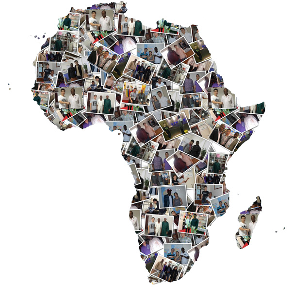 非洲地图拼合图