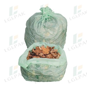 Good Quality China Biodegradable PLA/Pbat/Cornstarch Drawstring Bag Garbage Bags