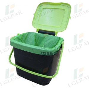 Good Quality China Biodegradable PLA/Pbat/Cornstarch Drawstring Bag Garbage Bags