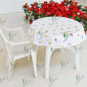 Fixed Competitive Price China Colour Printed Tablecloth PEVA\EVA\PVC