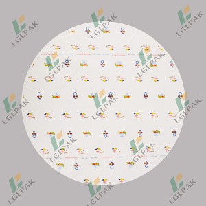 Disposable plastic table cloth-circle