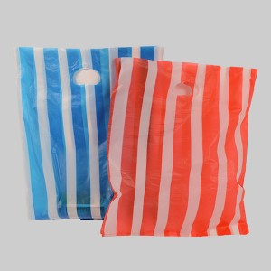 HDPE Stripe Die-Cut Garment PolyBag