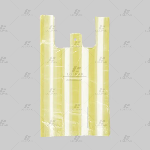 HDPE Stripe T-Shirt Grocery Bag in Different Colors