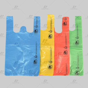 HDPE T-Shirt Grocery Bag In Different Color