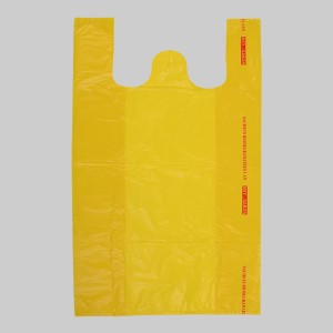 HDPE T-Shirt Grocery Bag In Different Color -YELLOW