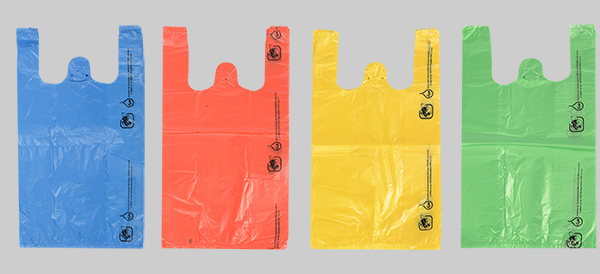HDPE T-Shirt Grocery Bag In Different Color-pringting1