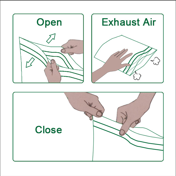 LDPE Ziploc Freezer Bag-how to use