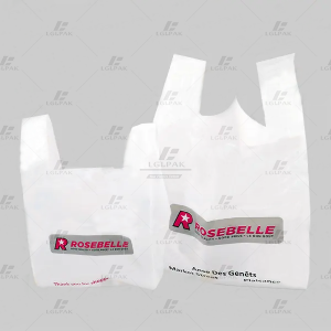 Multi Color Printing Shopping Supermarket Plastic T-shirt Bag
