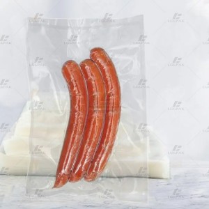 Plastic transparent food saver vacuum bags