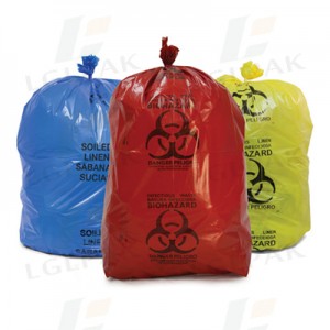 Reasonable price China Red Yellow Customized Garbage Bag Autoclave Bag Biohazard Hospital Waste Medical Garbage Bag