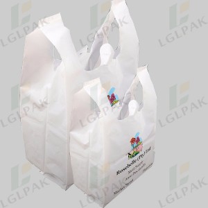 Multi Color Printing Shopping Supermarket Plastic T-shirt Bag